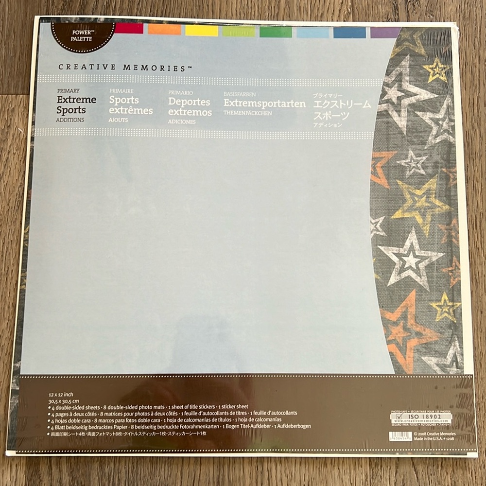 NWT Creative Memories 12x12 Primary Extreme Sports Additions